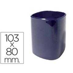 Cubilete portalápices 102-a plástico azul 103x80 mm