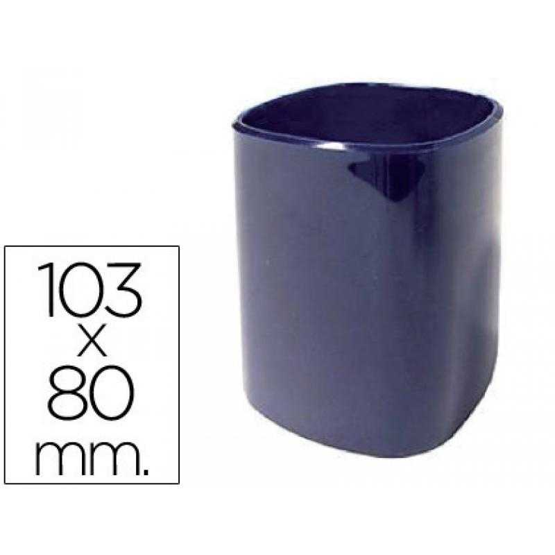 Cubilete portalápices 102-a plástico azul 103x80 mm