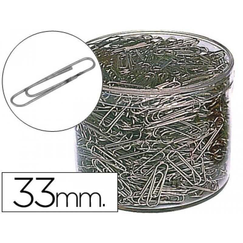 Clips niquelados n. 2 33 mm -cubilete de 1000 clips