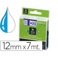 Cinta dymo 1000 azul-transp. 12mm x 7mt