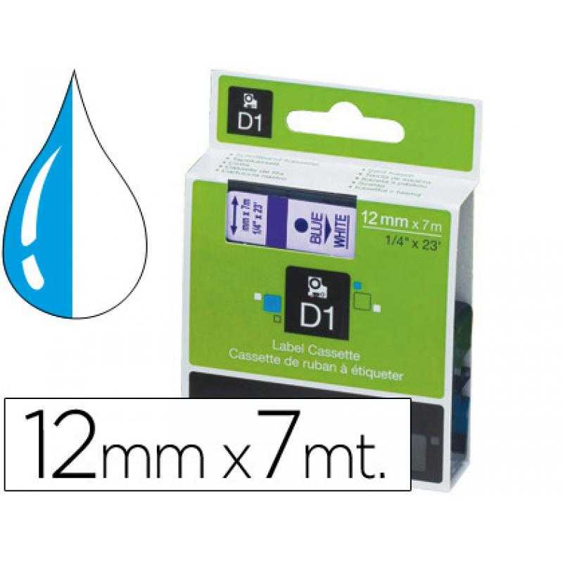 Cinta dymo 1000 azul-transp. 12mm x 7mt