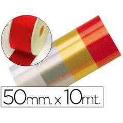 Cinta fantasía 10 mt x 50 mm rojo