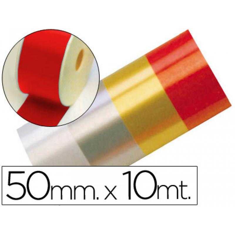Cinta fantasía 10 mt x 50 mm rojo