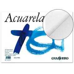 Bloc dibujo acuarela din a4 encolado 23x32.5 cm 20 h de 240 gramos