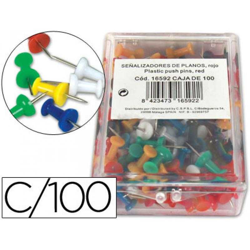 Señalizador de planos surtidos -caja de 100 unidades