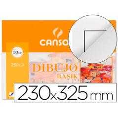 Papel dibujo basik 23x32.5 -130 gr -con recuadro
