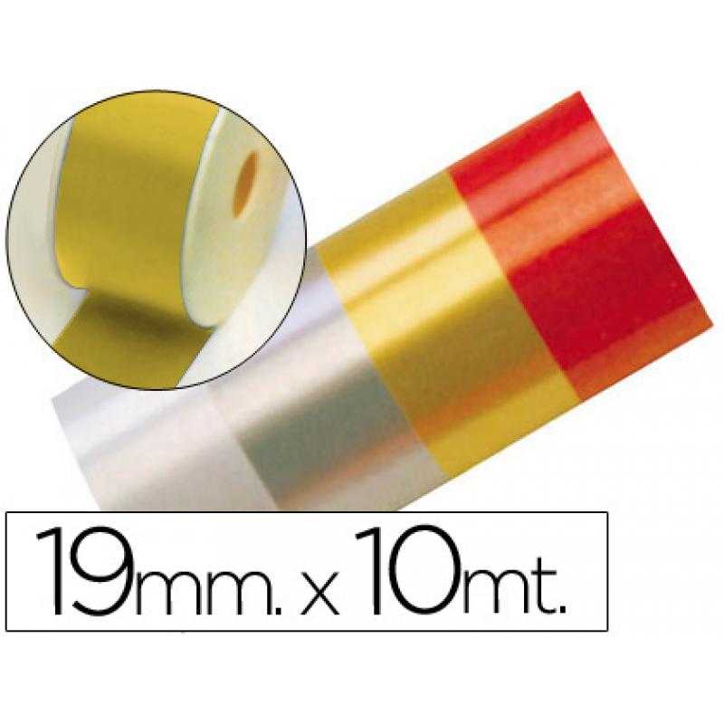 Cinta fantasía 10 mt x 19 mm oro