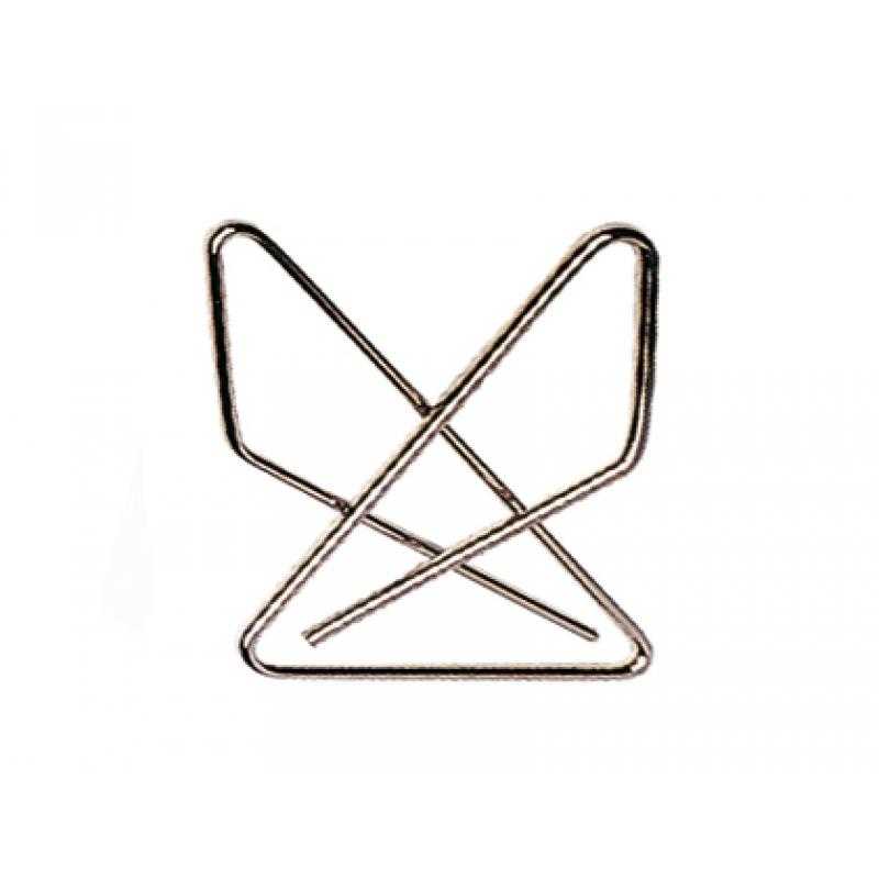 Clips pajarita niquelados -caja de 50 unidades