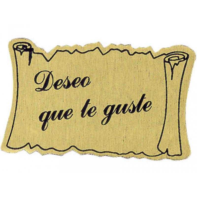 Etiquetas felicidades -deseo que te guste -rollo de 450 etiquetas