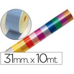 Cinta fantasía 10 mt x 31 mm celeste