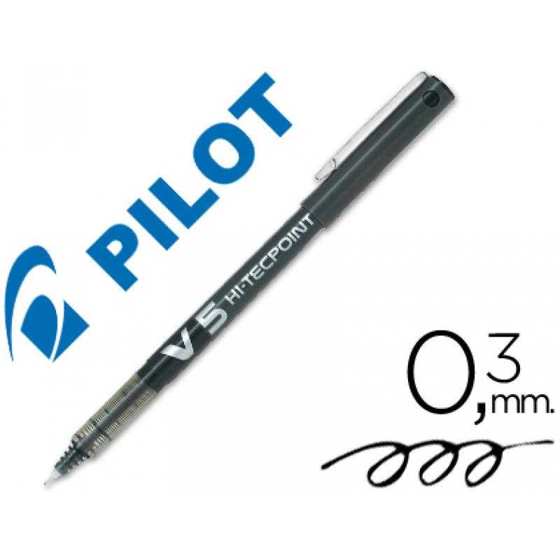 Rotulador pilot punta aguja v-5 negro 0.5 mm