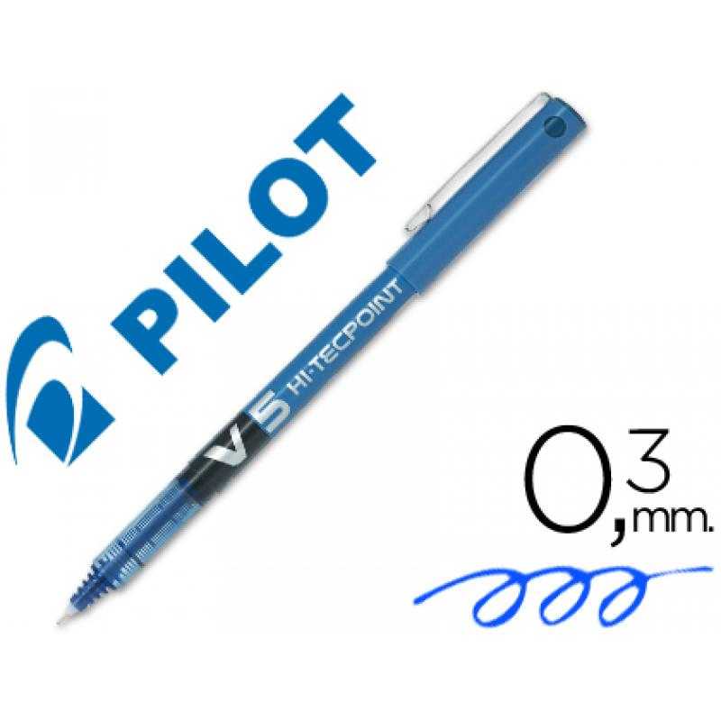 Rotulador pilot punta aguja v-5 azul 0.5 mm