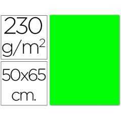 Cartulina fluorescente verde 50x65 cm