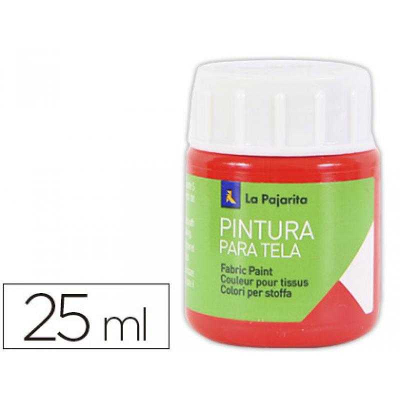 Pintura para tela la pajarita escarlata 25 ml