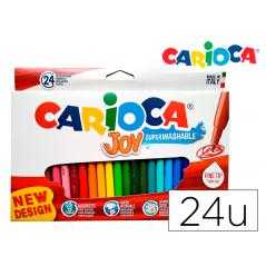 Rotulador carioca joy caja de 24 colores
