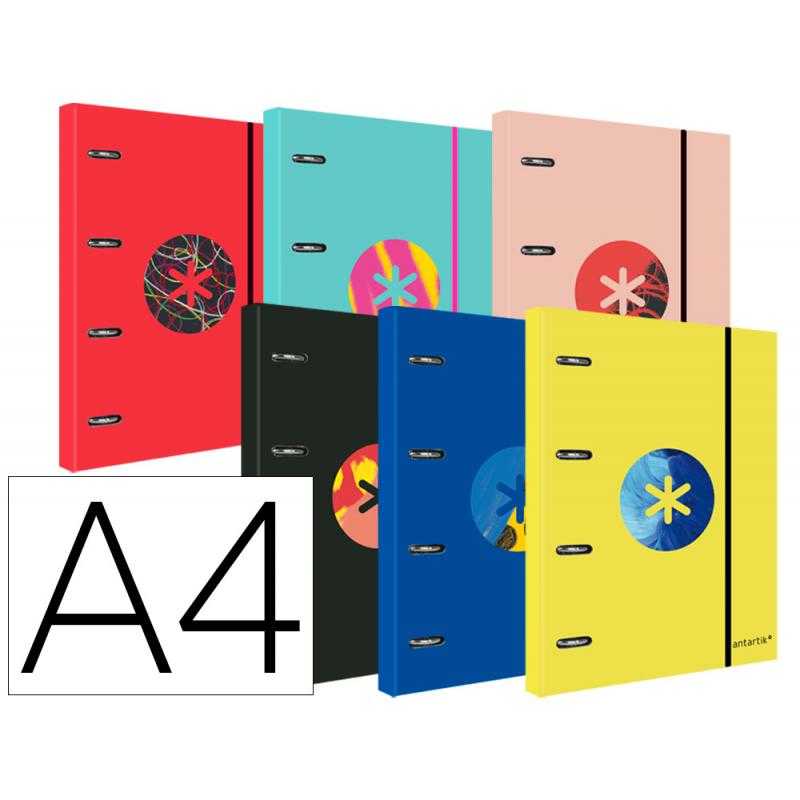 Carpeta liderpapel antartik con recambio a4 cuadro 5 mm forrada 4 anilla 25mm trendingtopic 2020 colores surtidos