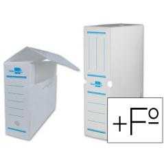 Caja archivo definitivo plástico liderpapel blanco tamaño 387x275x105 mm