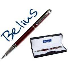 Roller belius nuremberg rojo punta 0,5 mm tinta azul en estuche