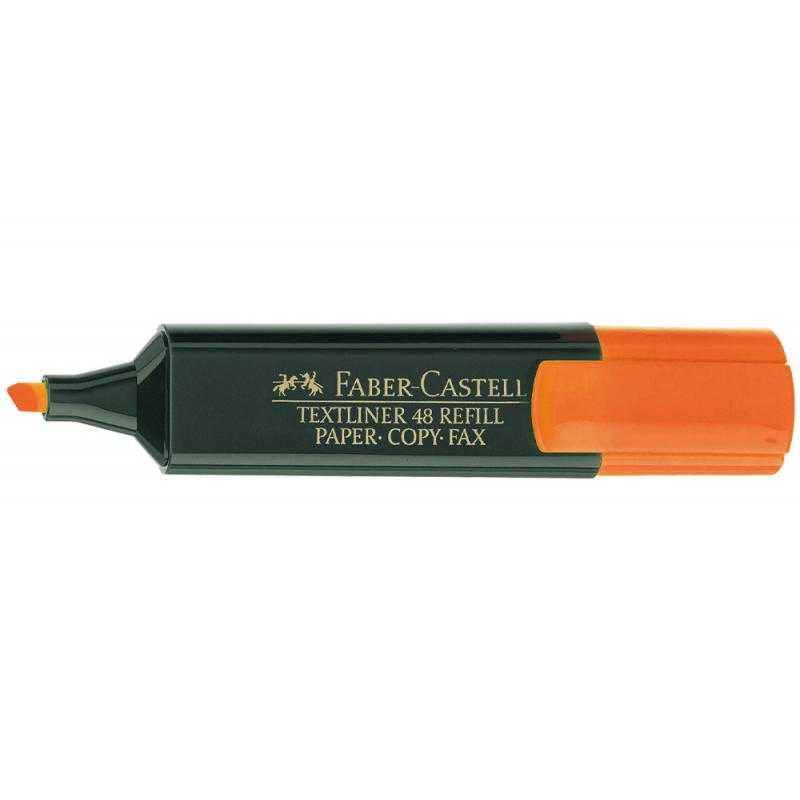 Rotulador faber fluorescente 48-15 naranja