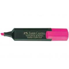 Rotulador faber fluorescente 48-28 rosa