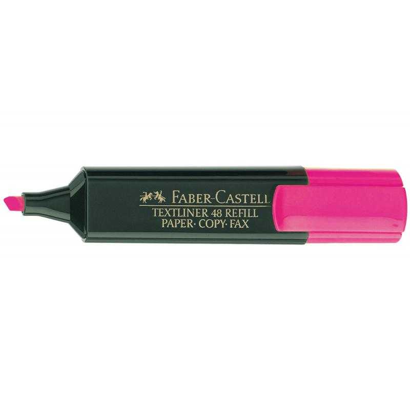 Rotulador faber fluorescente 48-28 rosa