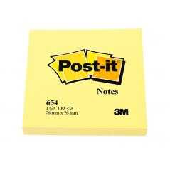 Bloc de notas adhesivas quita y pon post-it 76x76 mm con 100hojas