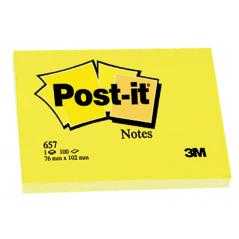 Bloc de notas adhesivas quita y pon post-it 50x38 mm con 100hojas 653e