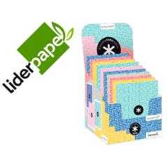 Carpeta liderpapel antartik gomas a4 3 solapas cartón forrado trending colores surtidos