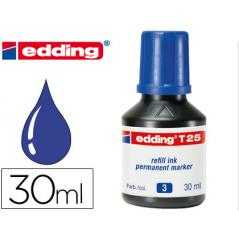 Tinta rotulador edding t-25 azul -frasco de 30 ml