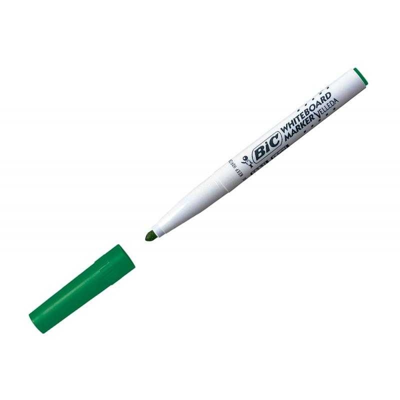 Rotulador bic velleda para pizarra verde -punta redonda 2 mm