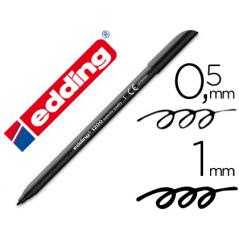 Rotulador edding punta fibra 1200 negro n.1 -punta redonda 0.5 mm
