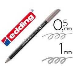 Rotulador edding punta fibra 1200 gris n.12 -punta redonda 0.5 mm