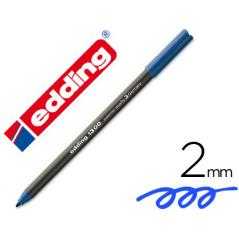 Rotulador edding punta fibra 1300 azul -punta redonda 2 mm