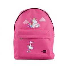 Cartera escolar liderpapel mochila unicornio color rosa 380x280x120mm