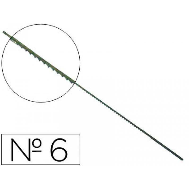 Pelos de segueta madera n.6 -caja de 144