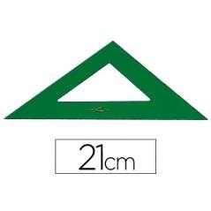 Escuadra faber 21 cm plástico verde