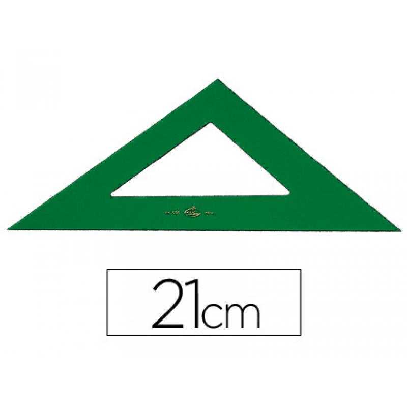Escuadra faber 21 cm plástico verde
