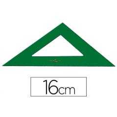 Escuadra faber 16 cm plástico verde