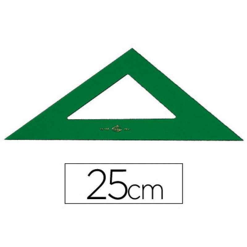 Escuadra faber 25 cm plástico verde