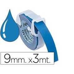 Cinta dymo 9mm x 3mt azul -tradicional