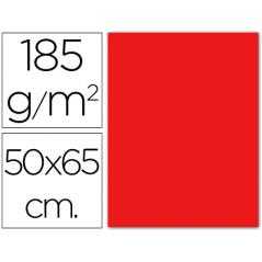 Cartulina guarro roja -50x65 cm -185 gr