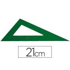 Cartabón faber 21 cm plástico verde