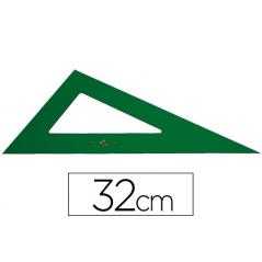 Cartabón faber 32 cm plástico verde