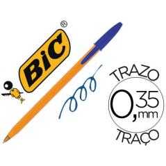 Bolígrafo bic naranja azul