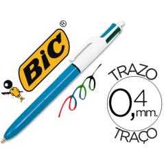 Bolígrafo bic cuatro colores