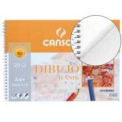 Bloc dibujo basik din a4 23x32.5 cm 20 hojas de 150 gramos