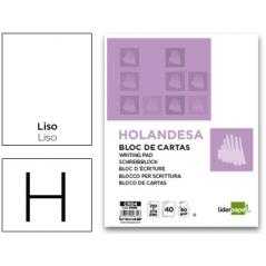 Bloc de cartas liderpapel liso holandesa 40 hojas 60g/m2